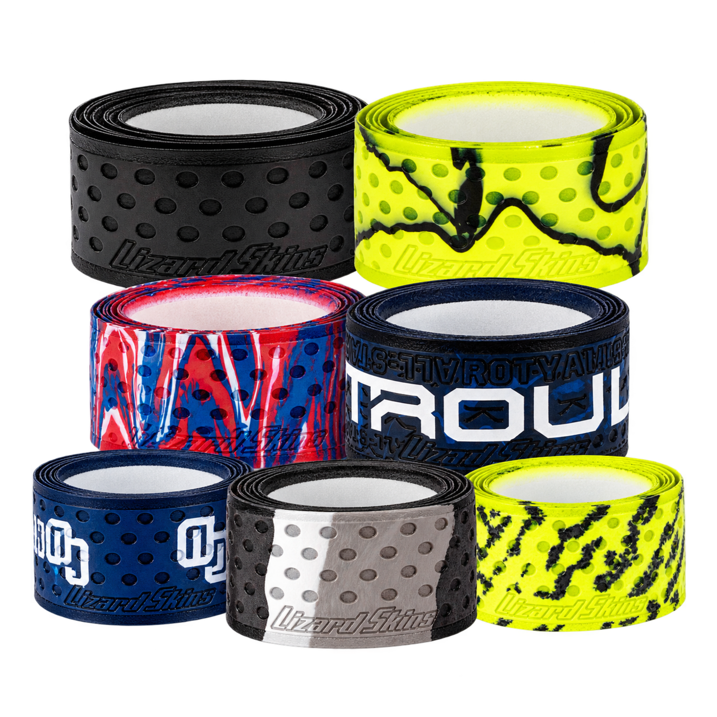 Lizard Skins 1.1 mm rolled bat grips in available colours