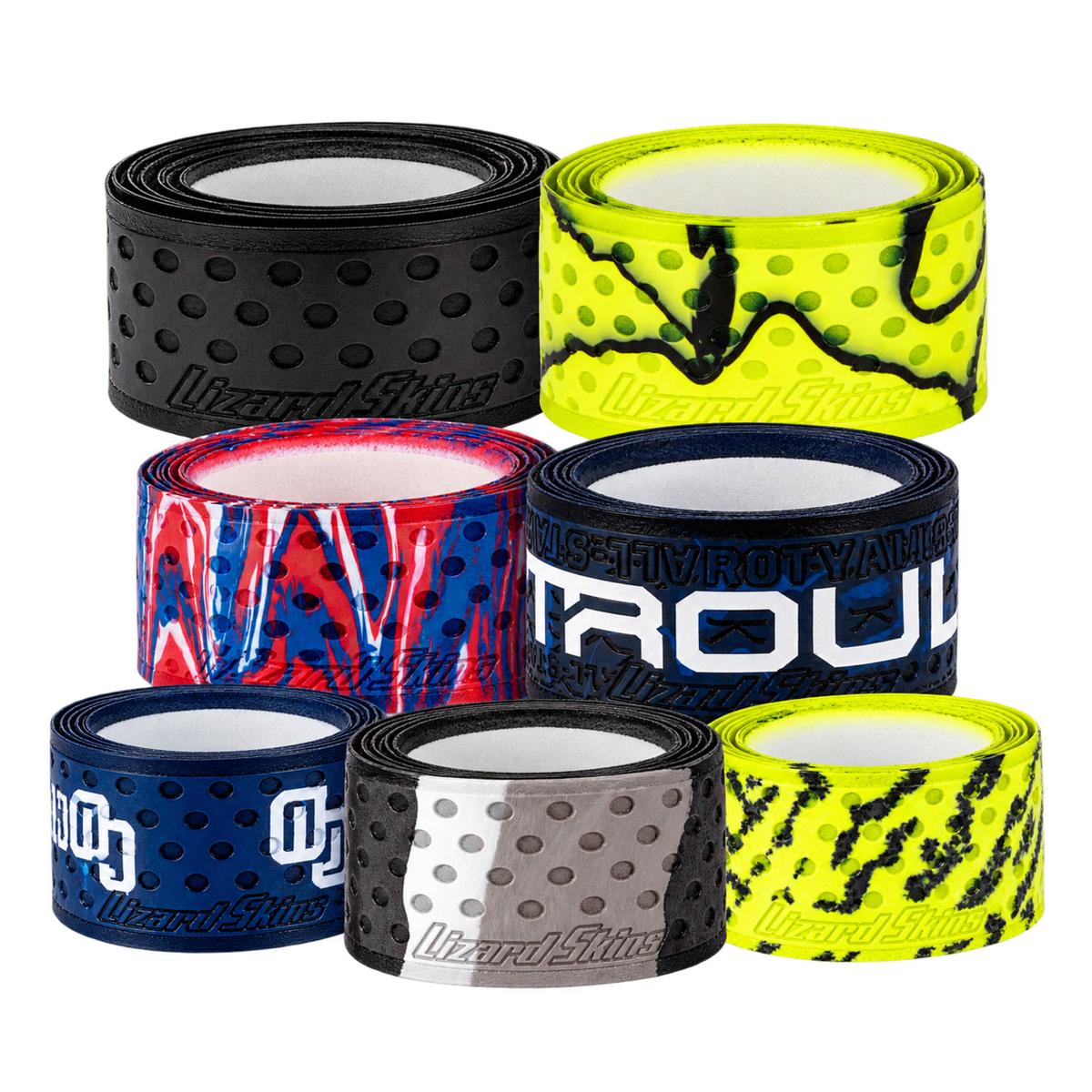 Lizard Skins 1.1 mm rolled bat grips in available colours
