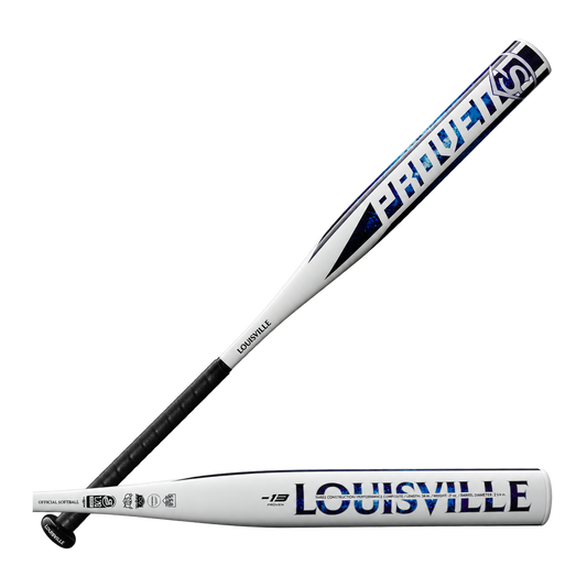 Louisville Slugger Proven (-13) fastpitch softball bat on a transparent background