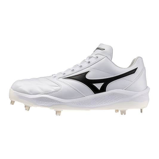 Mizuno Pro Select Metal Cleats - White/Black