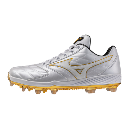 Mizuno CushionRevo Pro TPU Moulded Cleats - White/Gold
