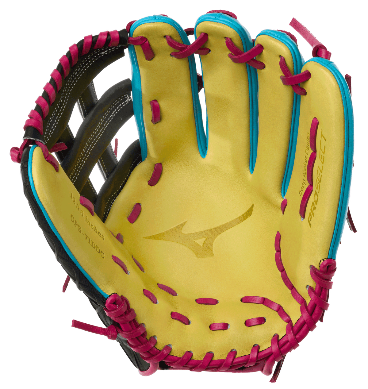Mizuno Pro Select DynaCage GPS-71DDC 12.75" Outfield Glove - Blue