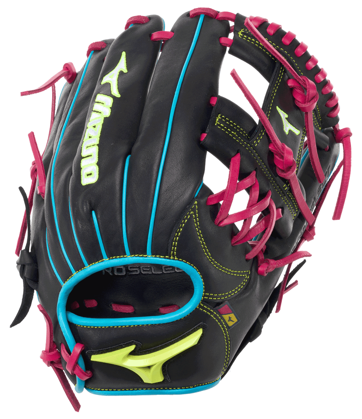 Mizuno Pro Select Neo GPSN-40 11.5" Infield Glove - Black/Pink