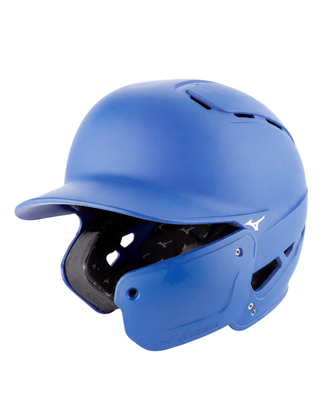 Royal blue Mizuno B6 batting helmet with C-Flap for a right-handed hitter