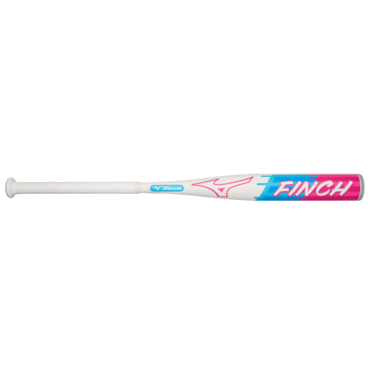Mizuno Finch -13 fastpitch softball bat in white and gold