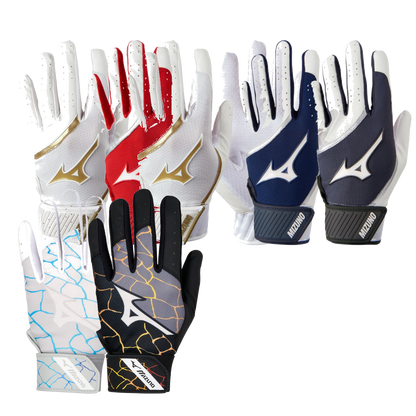 Mizuno MVP adult batting gloves in available colours