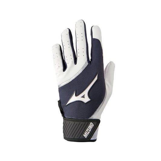 Mizuno MVP Batting Gloves - White/Grey