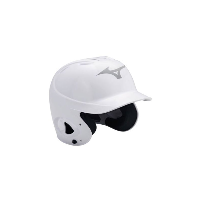 White Mizuno MVP batting helmet alternate view
