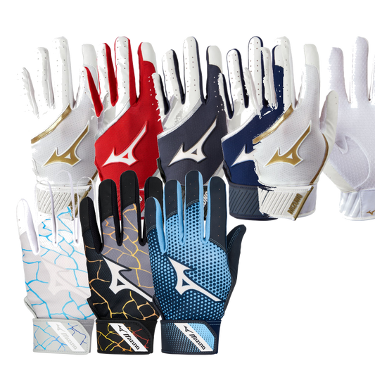 Mizuno MVP junior batting gloves in available colours