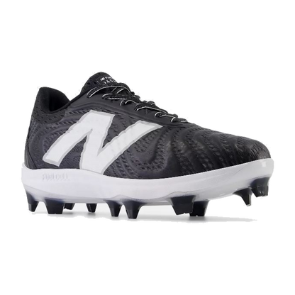 New Balance 4040 Molded Cleats - Black on a transparent background