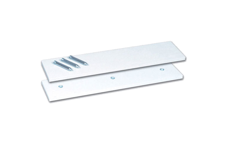 Pitching rubber spike mounting plates
