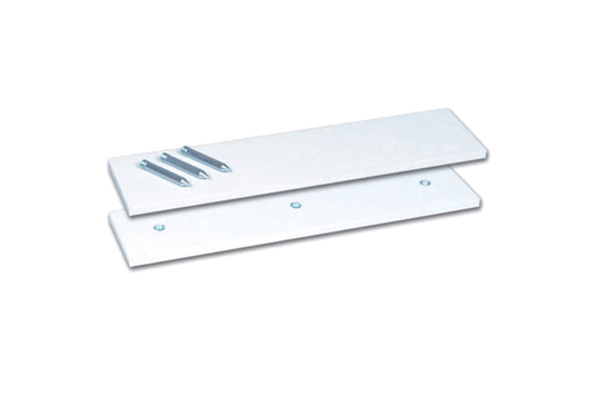 Pitching rubber spike mounting plates