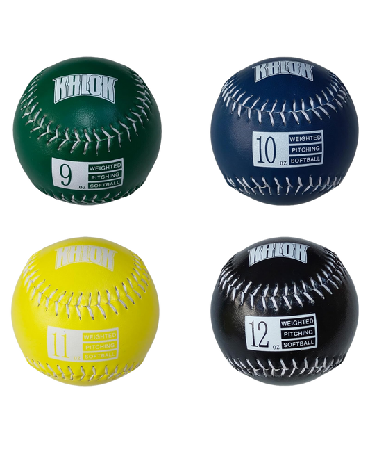 Khlok Softball Weighted Training Ball Set (4-Pack)