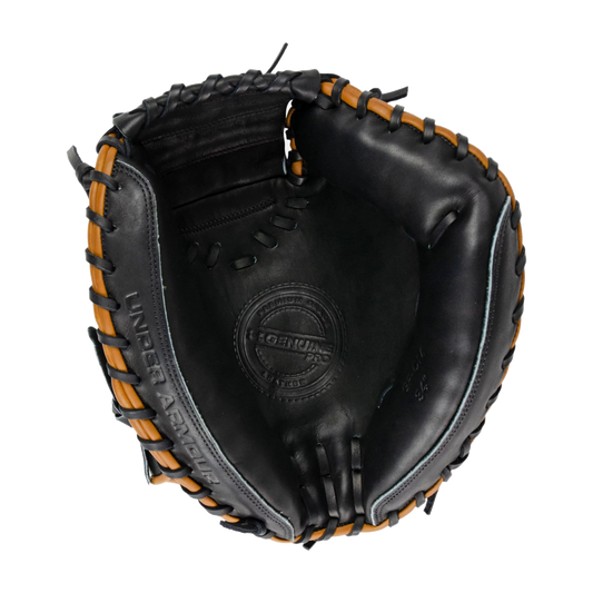 Under Armour Genuine Pro Baseball Catchers Mitt on a transparent background