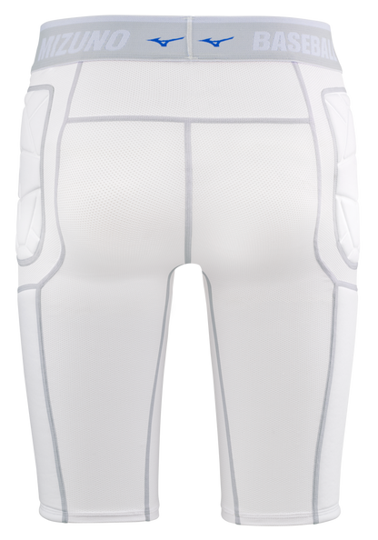 Mizuno Men's RB Shield Padded Sliding Shorts - White — product view 3