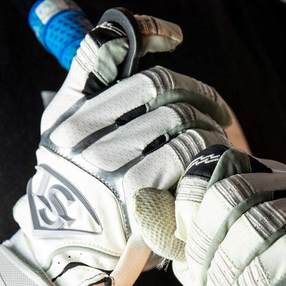 Louisville Slugger Blaze Power Grip — close-up in use