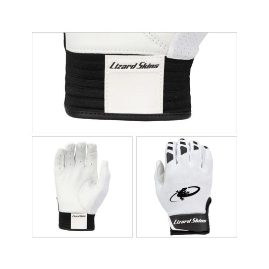 Lizardskin Komodo V2 Batting Gloves - White