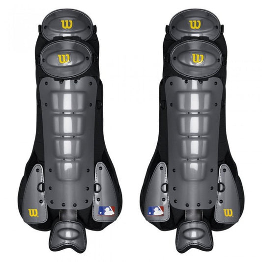Graphite and black Wilson umpire leg guards