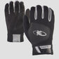 Komodo Lizard Skin Batting Gloves - Full Black